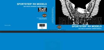 Harley-Davidson Sportster RH - посібник користувача