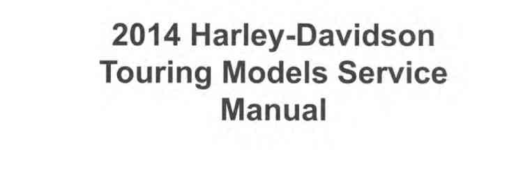 Інструкція Harley-Davidson Touring 2014