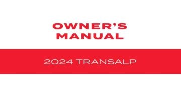 Посібник користувача Honda Transalp 2024