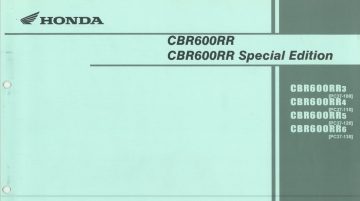 Скачати мануал Honda CBR600RR 2003–2004 - MOTO.IN.UA